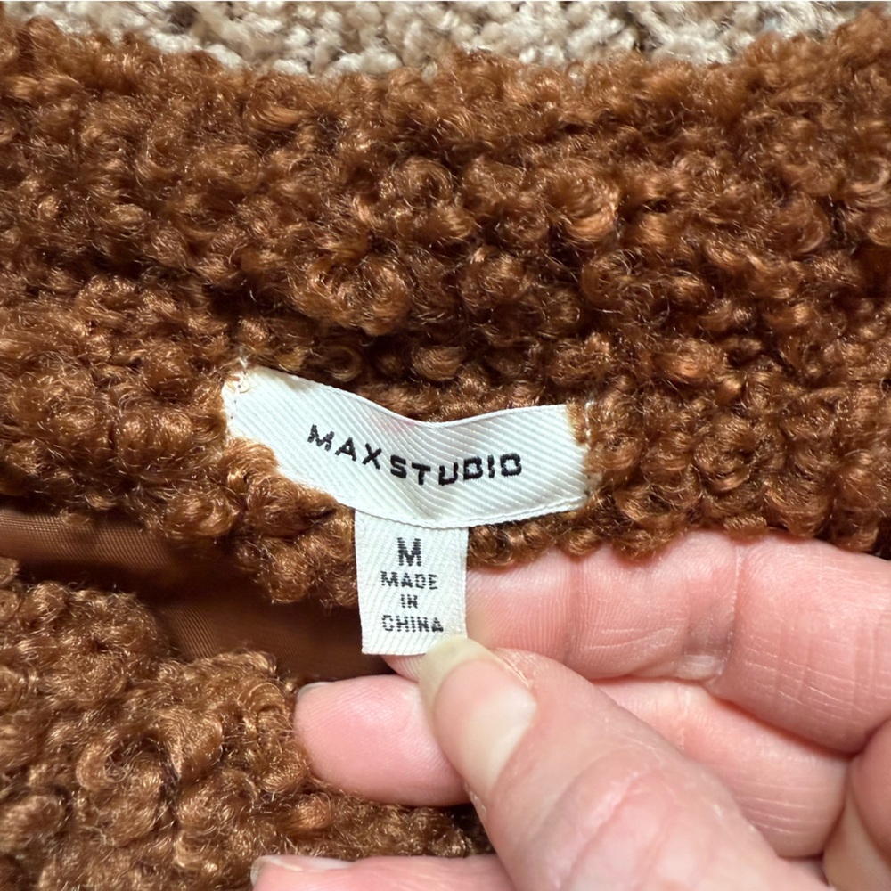 Max Studio teddy bear jacket - Picture 5 of 8